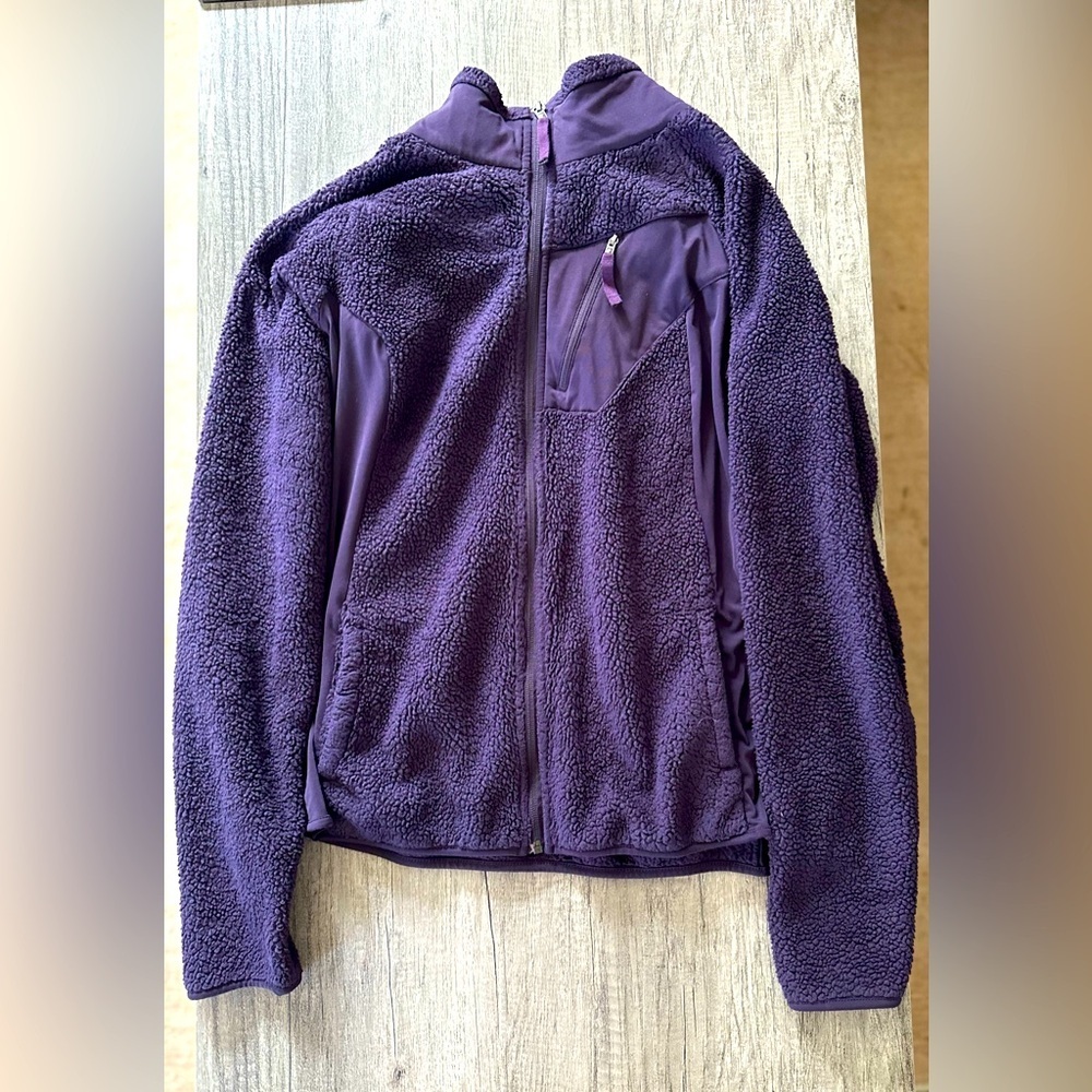 Columbia Purple Zip Up Sherpa Jacket Size XL